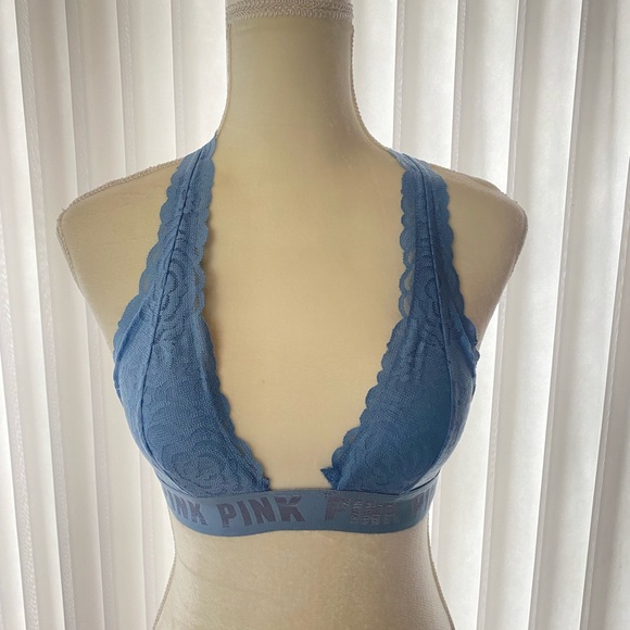 PINK Victoria’s Secret Lace Halter Bralette - Picture 1 of 5